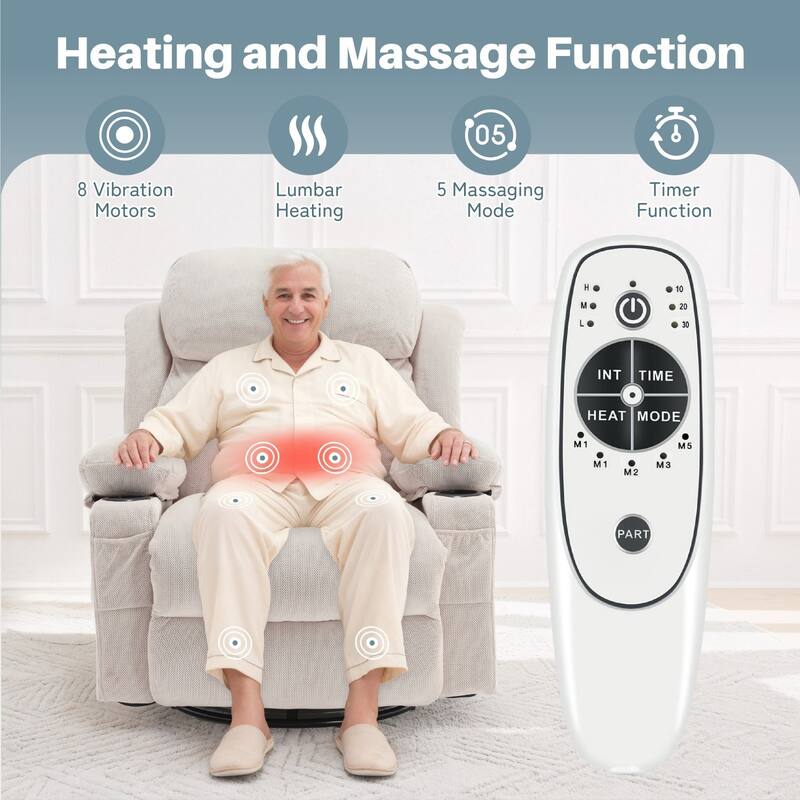 360 Degree Swinging Rotating Recliner