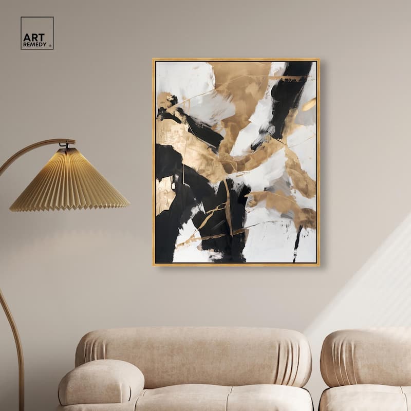Cracked Gilt II Canvas by Art Remedy