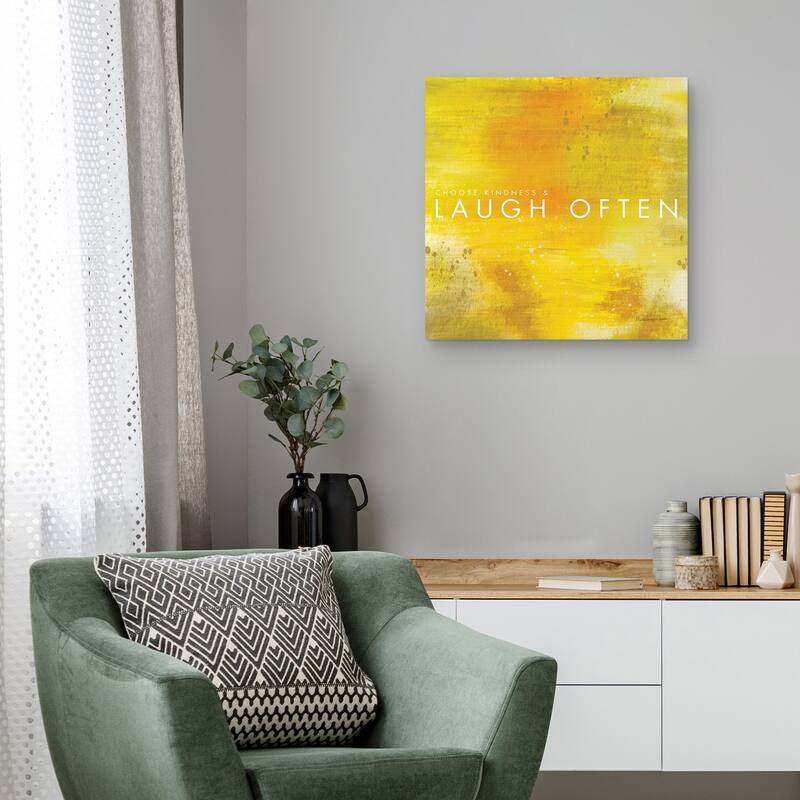 Laugh Often by Mercedes Lopez Charro Canvas Art Print