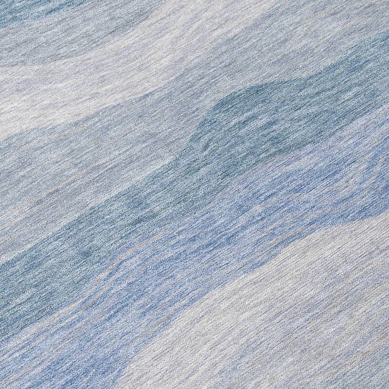 Machine Washable Indoor/ Outdoor Ombre Stripes Chantille Rug