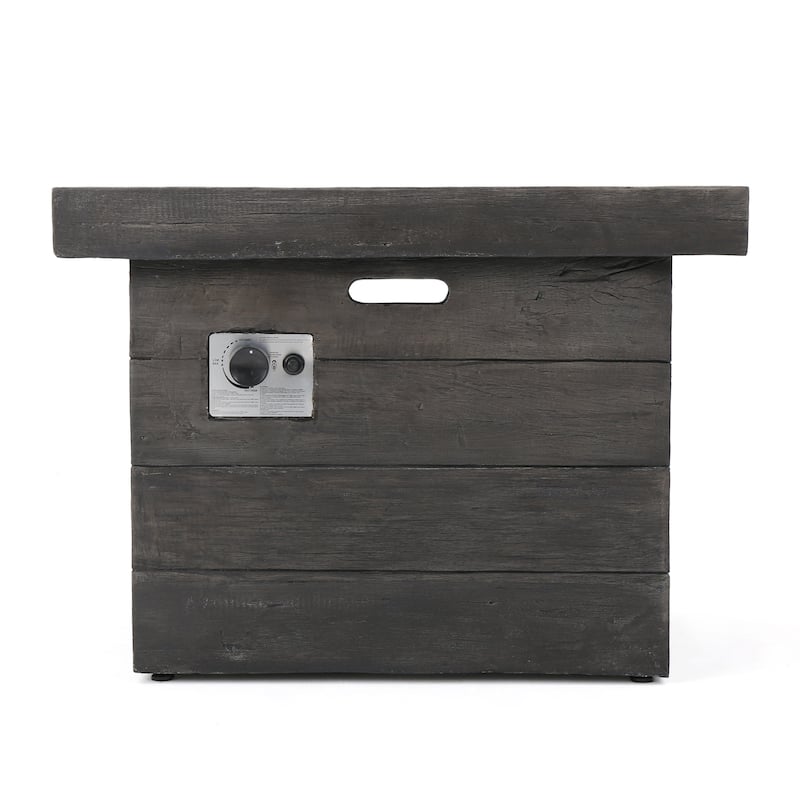 Dakota Magnesium Oxide Square Gas Fire Pit by Christopher Knight Home