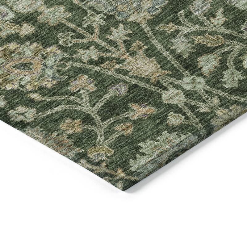 HomeRoots Floral Transitional Rectangle Outdoor Rug