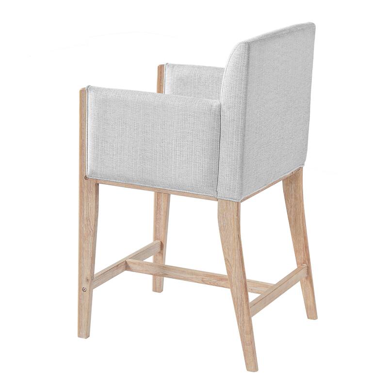 Christopher Knight Home - Modern Upholstered Counter Stools with Arms - Set of 2