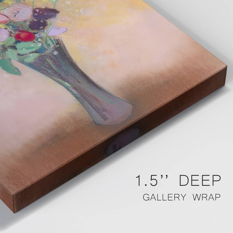 Vase of Flowers Premium Gallery Wrapped Canvas - Ready to Hang