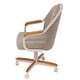 preview thumbnail 3 of 17, Casual Dining Cushion Swivel-and-Tilt Rolling Caster Chair