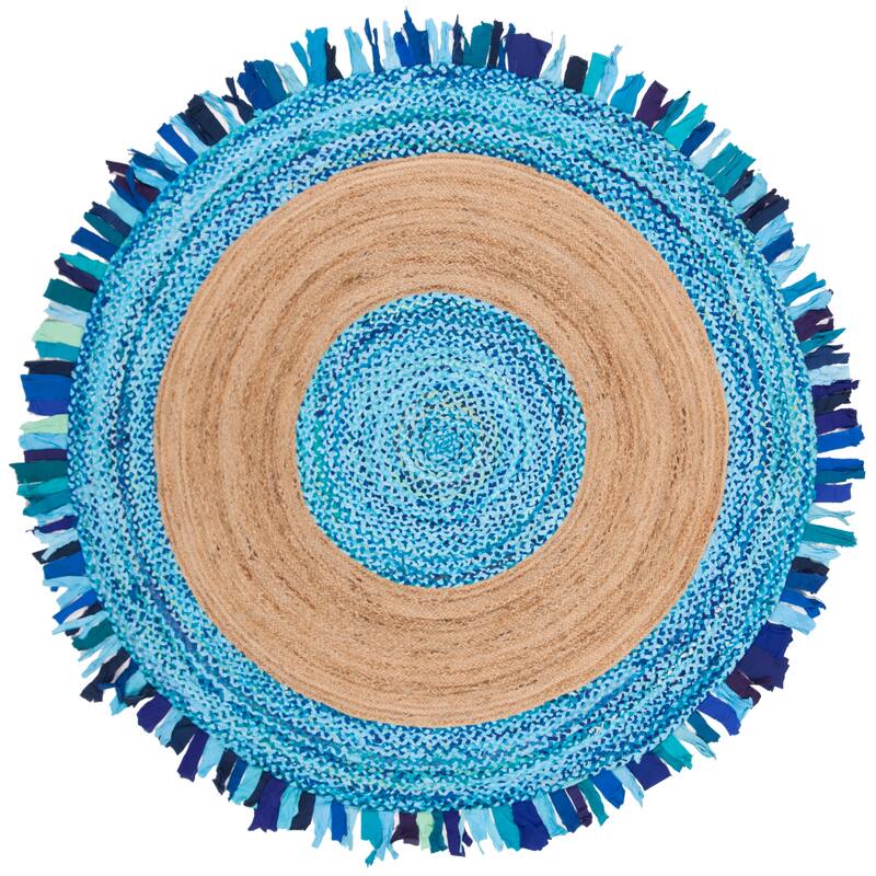 SAFAVIEH Handmade Cape Cod Wobke Jute Rug with Fringe