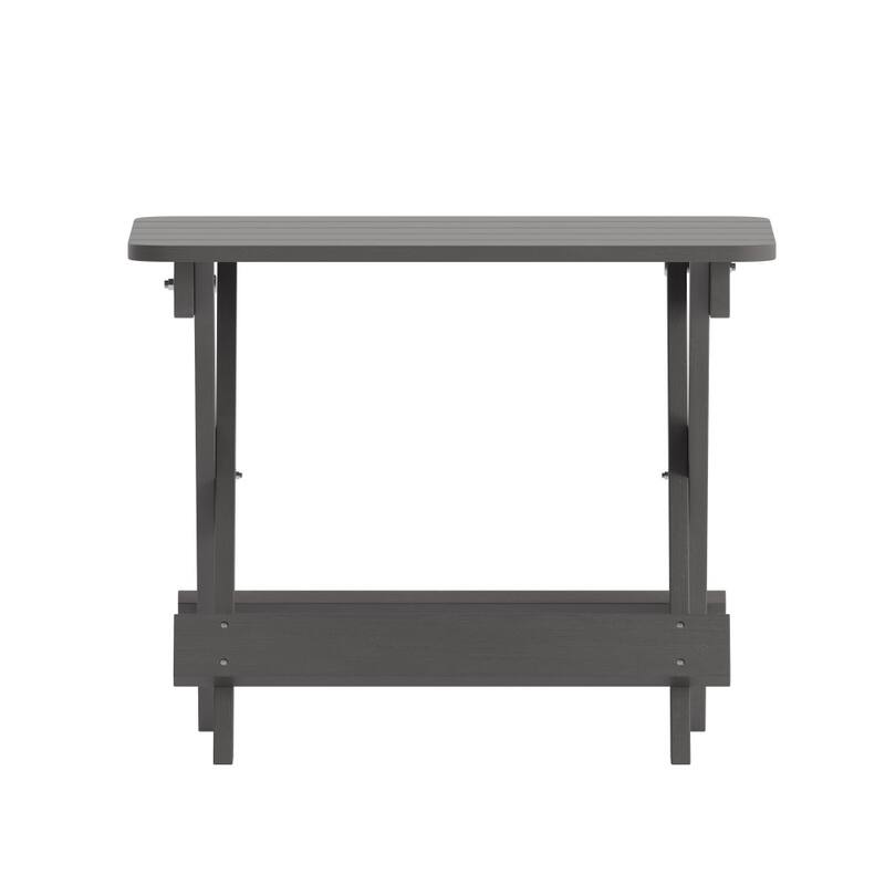 Commercial Grade All-Weather Portable Folding Adirondack Side Table