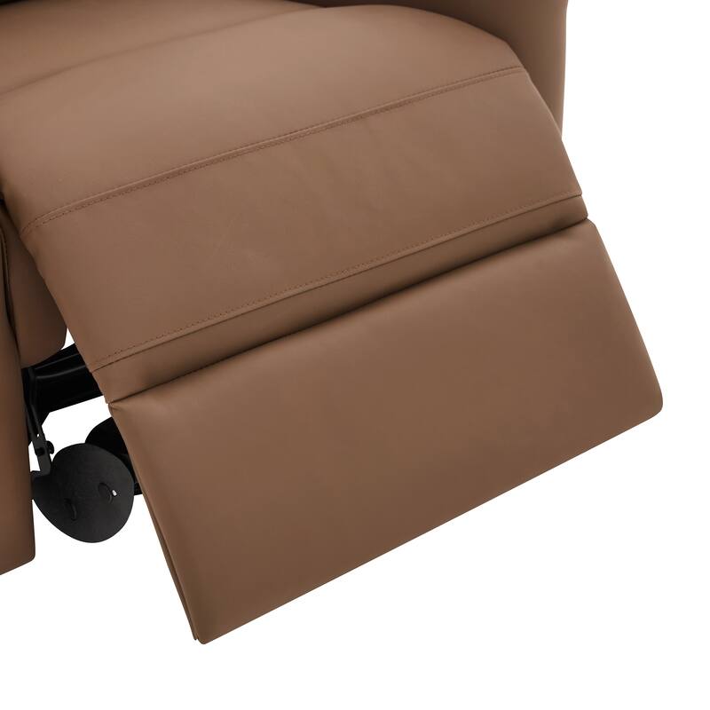 Christopher Knight Home - Modern Upholstered Swivel Recliner Chair with 8-Point Massage, Heating, and Storage Pocket