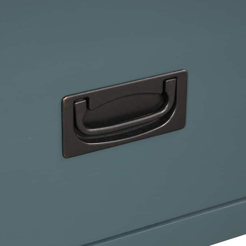 36'' Vintage Entryway Table with 4 Drawers and 1 Storage Shelf