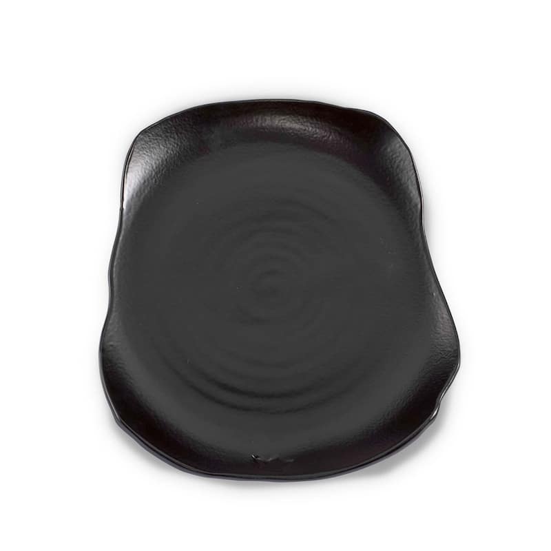 Board Plate Ceramic XL Set of 2 Black Matt - Black Matt