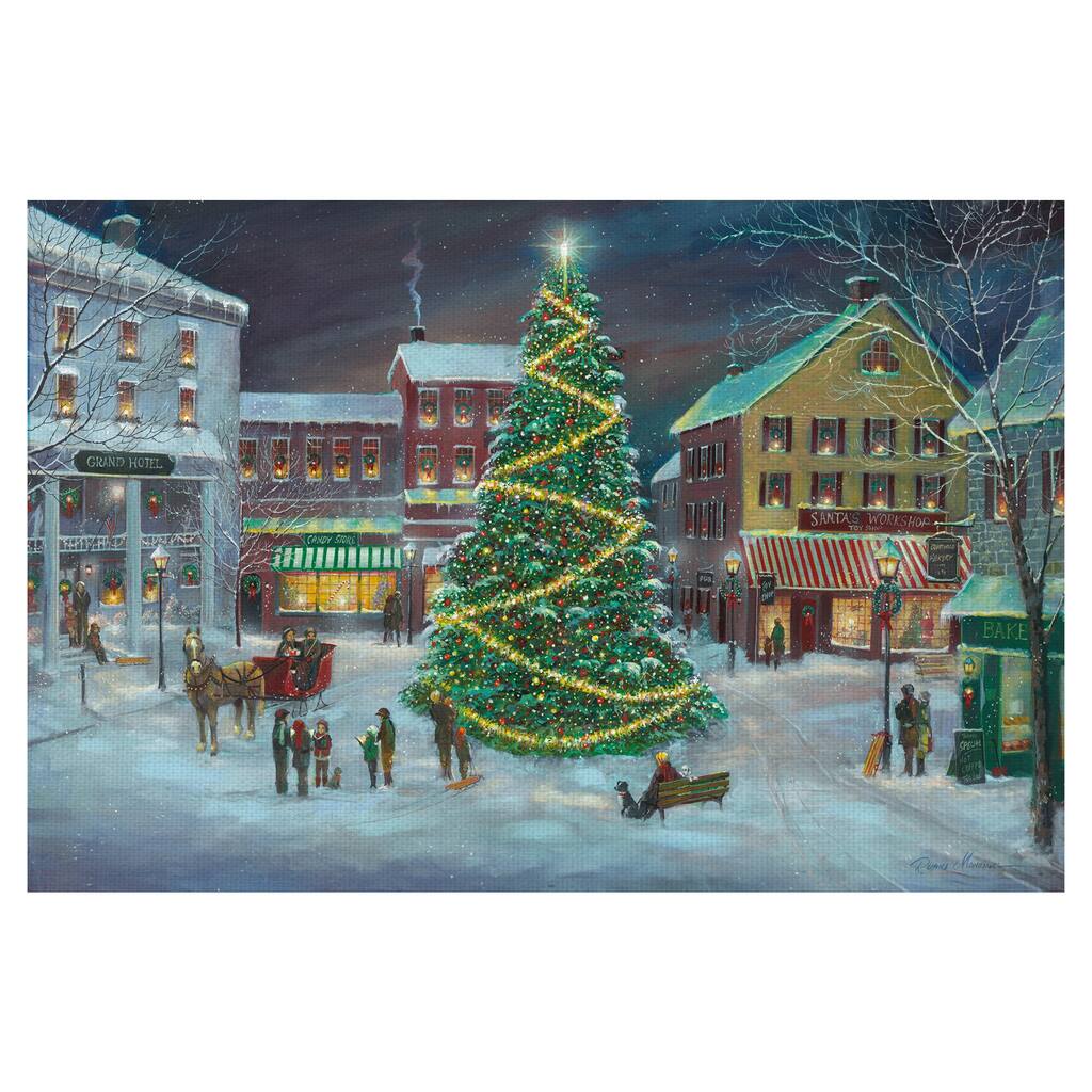 Village Square by Ruane Manning Canvas Art Print
