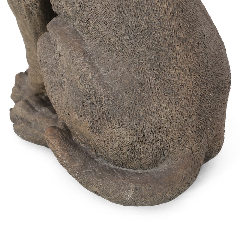 Delphos Outdoor Cast Stone Outdoor Dog Garden Statue by Christopher Knight Home