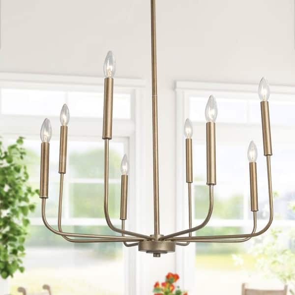 slide 2 of 10, The Gray Barn Modern 8-Light Chandelier Windy Bracken Ceiling Lighting for Living Room - D 27"X H 36"