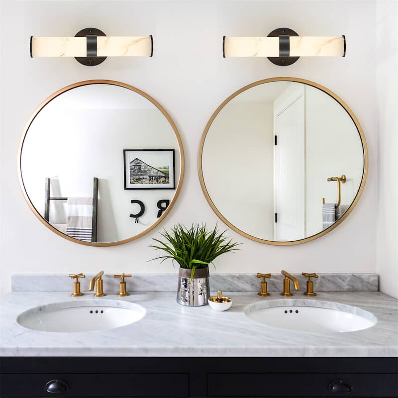 Set of 2 Resin Imitation Marble Texture Wall Light