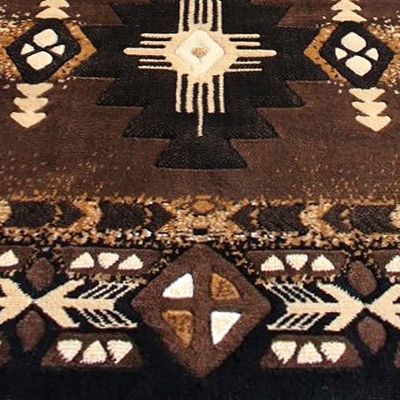 Traditional Southwestern Style Olefin Fiber Geometric Area Rug