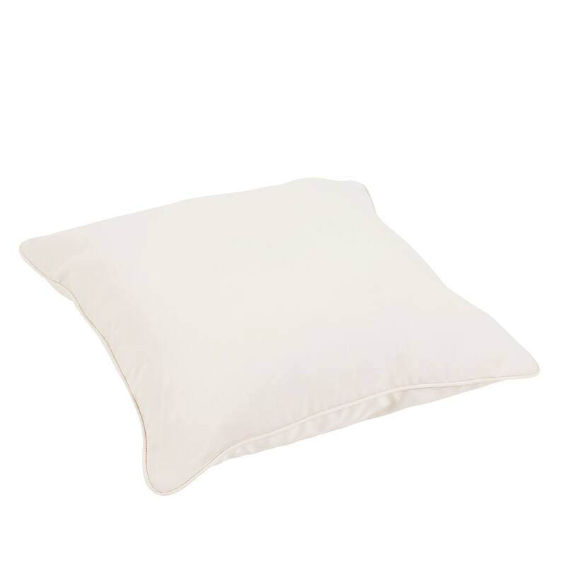 Sunbrella Canvas Natural Single Back Pillow by Havenside Home - 27 in W x 22 in H