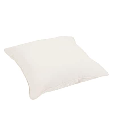 Sunbrella Canvas Natural Single Back Pillow by Havenside Home - 27 in W x 22 in H