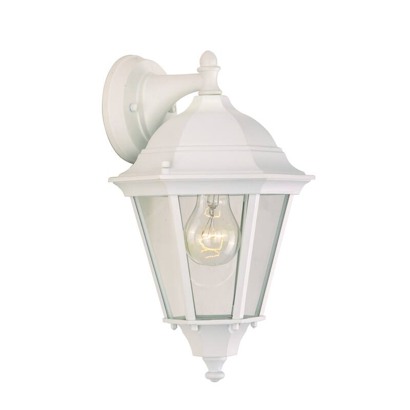 Maxim Westlake 15" 1 Light Wall Sconce - White / Clear Glass