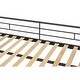 preview thumbnail 13 of 12, Twin Over Twin Metal Bunk Bed with Guardrails and Wooden Slats