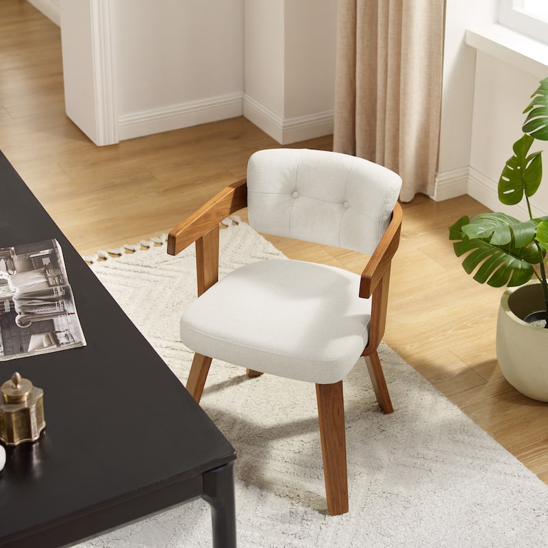 Art Leon Mid-century Modern Fabric Armchair