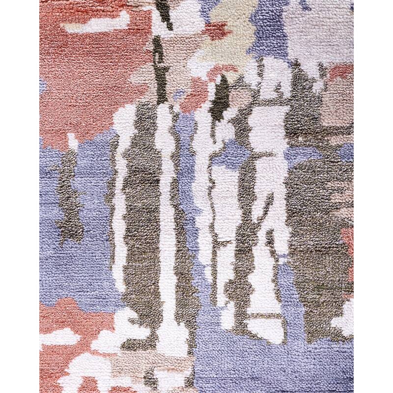 Ikat One-of-a-Kind Hand-Knotted Area Rug, Brown - 8' 2" x 10' 3"