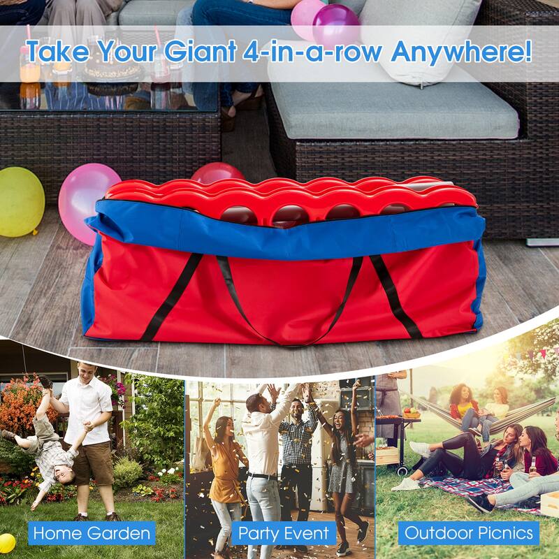 Portable Storage Bag for Jumbo 4 in a Row Connect Game with Shoulder Strap and Zipper - 33" x 9" x 14" (L x W x H)
