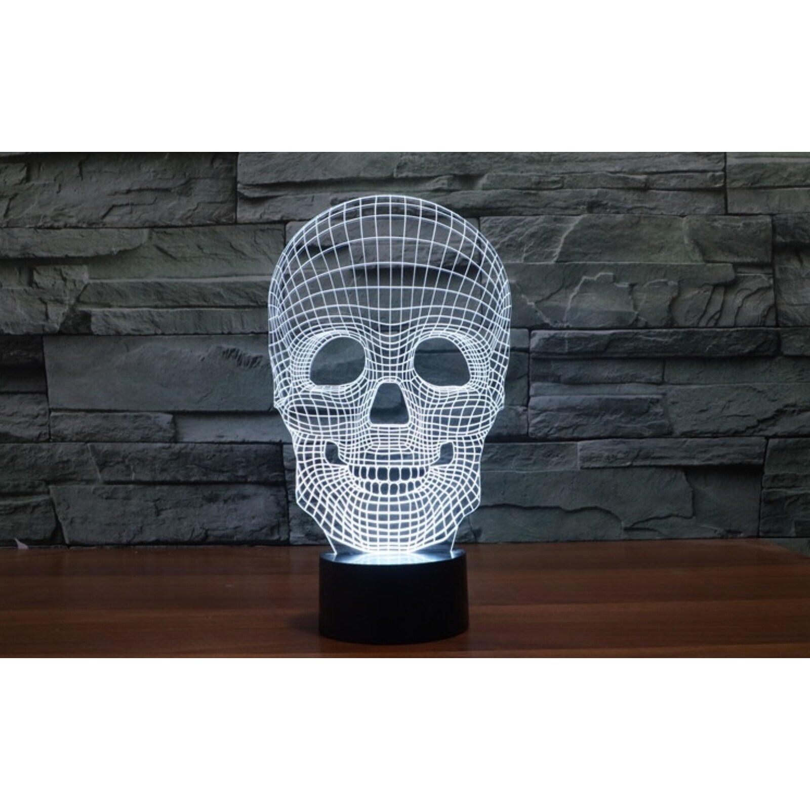 Shop 3d Illusion Halloween Skull Lamp Acrylic Led Night Light
