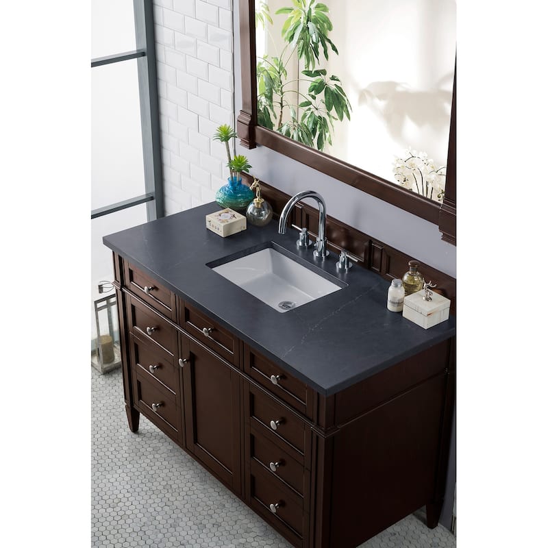 James Martin Vanities Brittany 48" Single Vanity, Burnished Mahogany