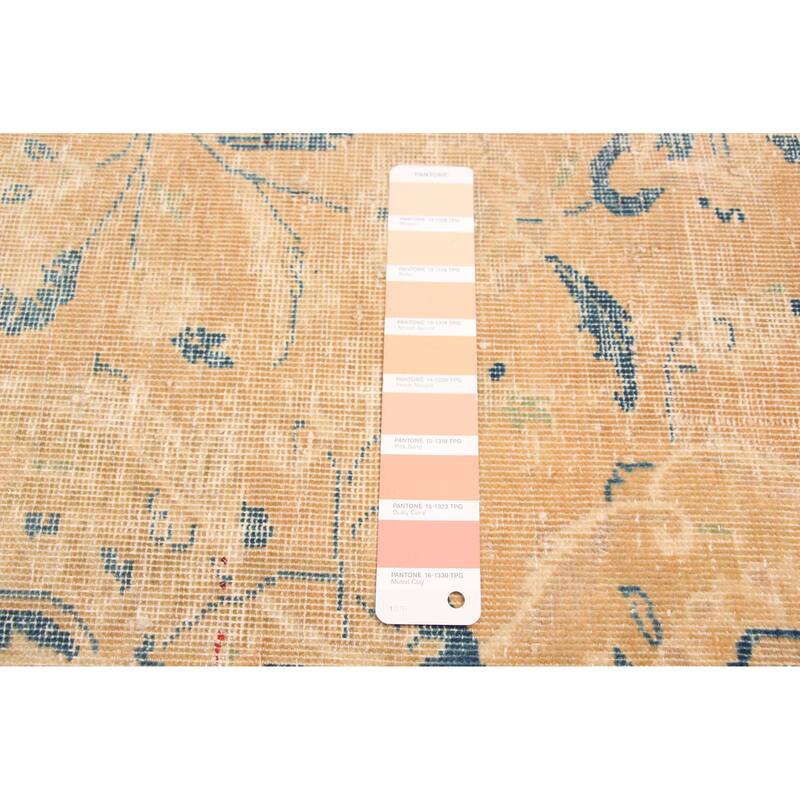 ECARPETGALLERY Hand-knotted Antalya Vintage Tan Wool Rug - 8'10 x 12'2