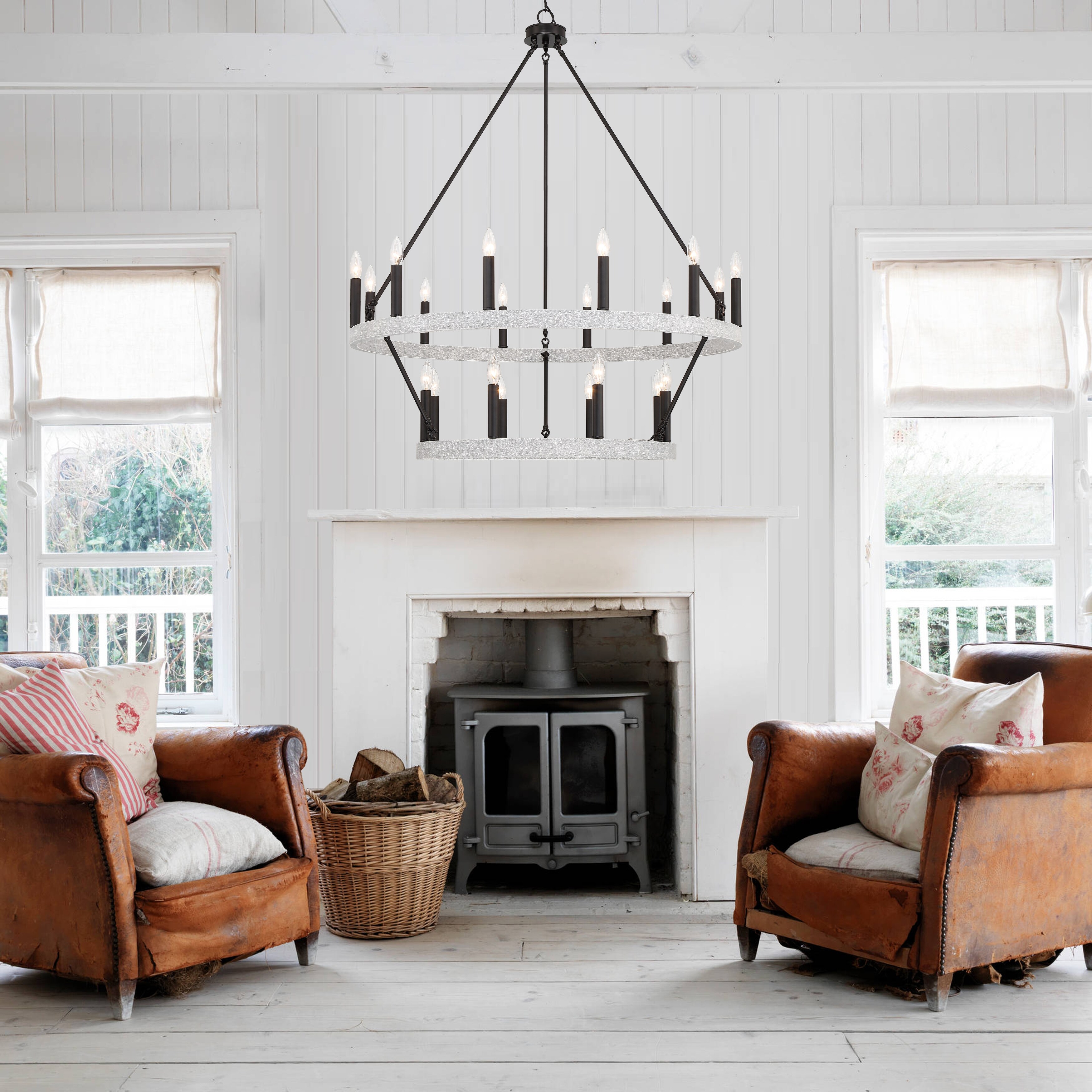Gray barn store chandelier