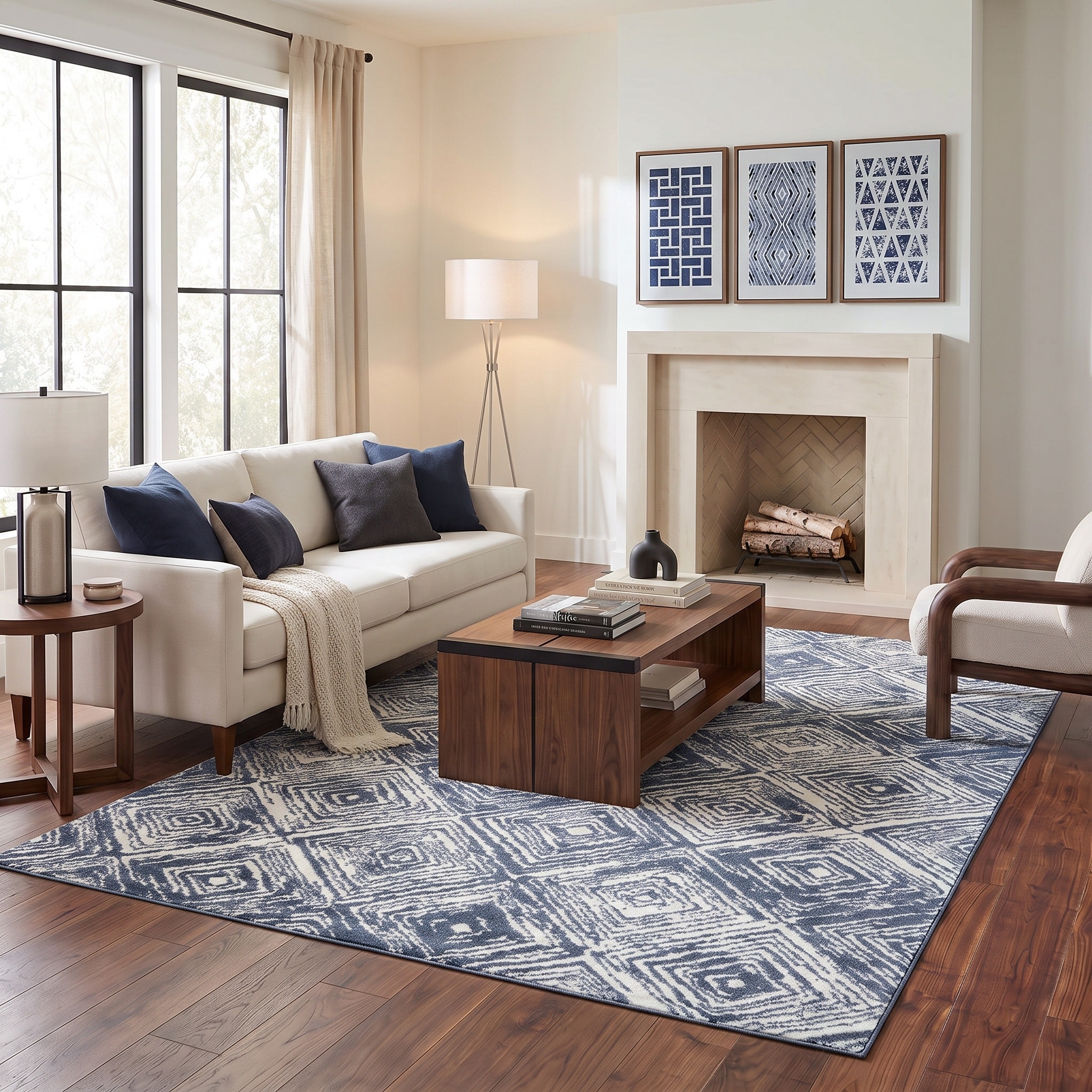 MDA Rugs Kriselia Collection Abstract Geometric Area Rug