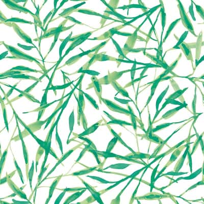 Watercolor Leaves Removable Peel and Stick Wallpaper - 28 sq. ft.