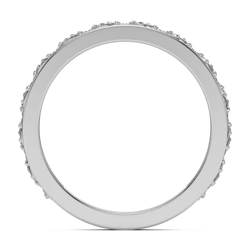 1 1/4Ct Diamond Ring Men's Curb Chain Band in 10k White, Yellow, or Rose Gold