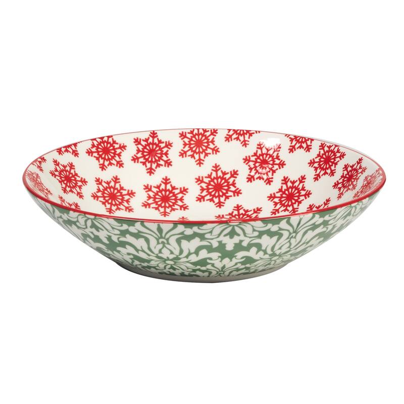 Certified International Winter Medley 40 oz. Soup Bowls, Set of 6 Assorted Designs - 40 oz.
