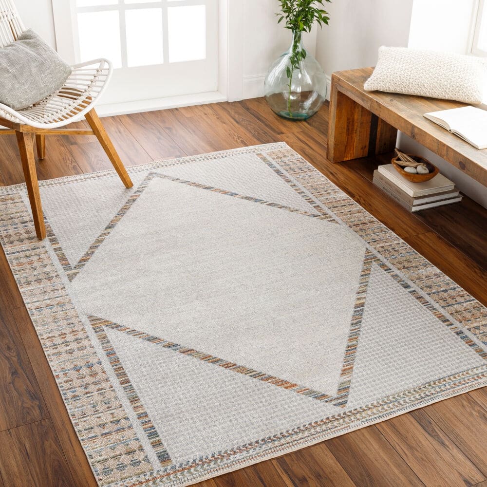 Livabliss Lillian Machine Washable Modern Graphic Area Rug