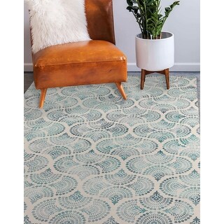 WATERCOLOR FAN Area Rug By Kavka Designs - Bed Bath & Beyond - 39109484