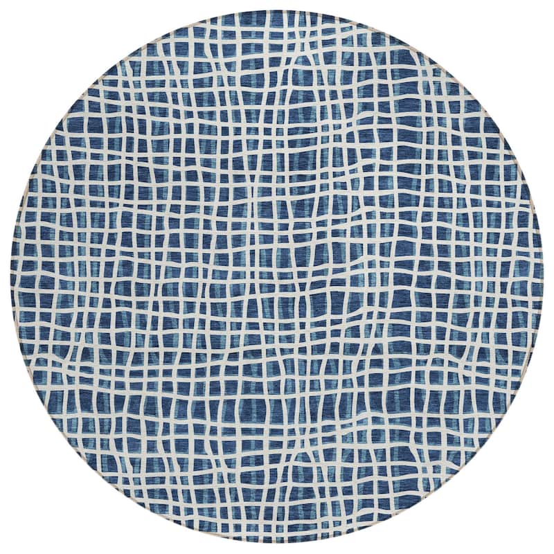 HomeRoots Striped Transitional Rectangle Outdoor Rug