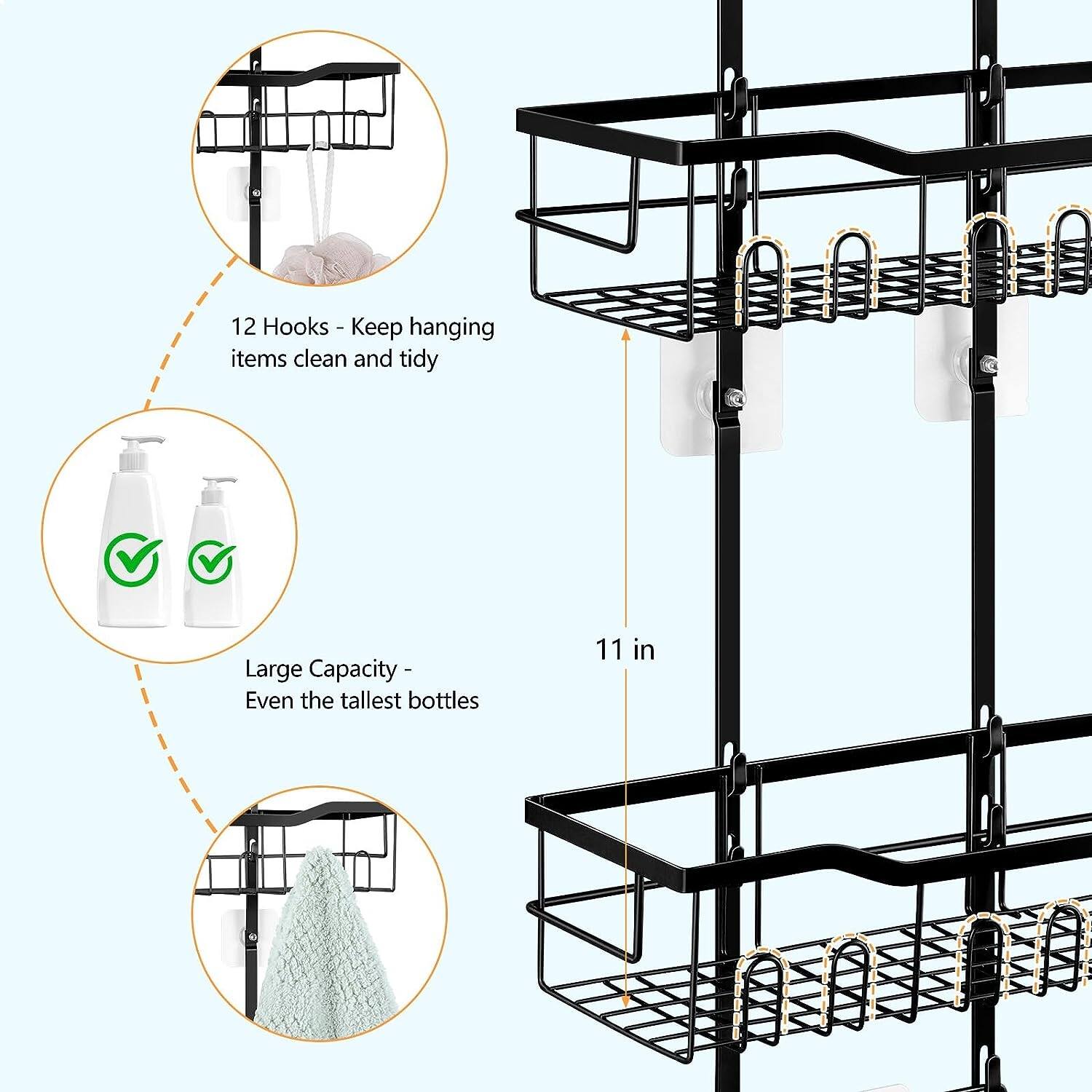 Over The Door Shower Caddy with 2 Soap Holder On Sale Bed Bath