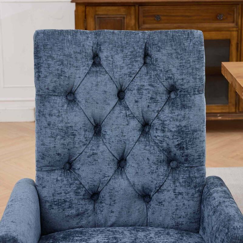 Roomfitters Upholstered Dining Chairs with Barrel Back and Wood Legs, Modern Accent Side Chairs for Living Room