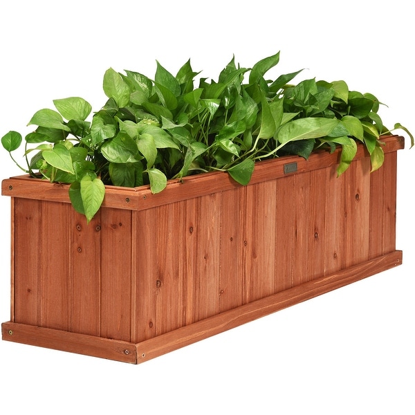 Yard Garden Outdoor Living Wooden Planters Large Decorative Modern Gardening Outdoor Flower Planters Cart Home Garden
