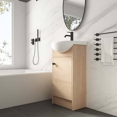 Freestanding 18 Inch Bathroom Vanity With Sink