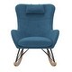preview thumbnail 18 of 22, Avenue Greene Ernest Rocker Accent Chair with Storage Pockets - N/A