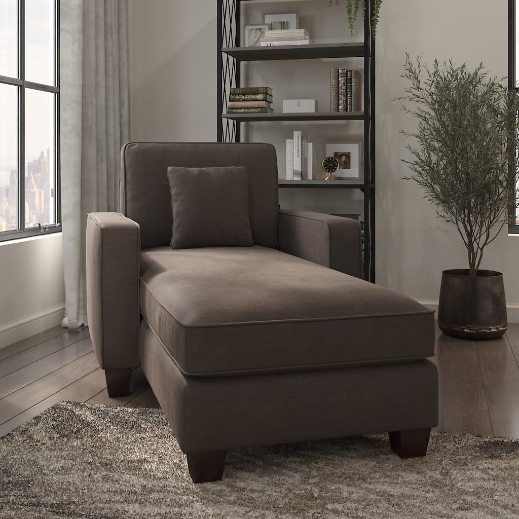 Stockton Chaise Lounge with Arms by Bush Furniture