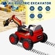 preview thumbnail 16 of 19, Ride On Excavator for Kids, 4WD Electric Excavator Toy, 12V Batter