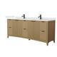 Option Natural Oak / Giotto Quartz Top / Matte Black