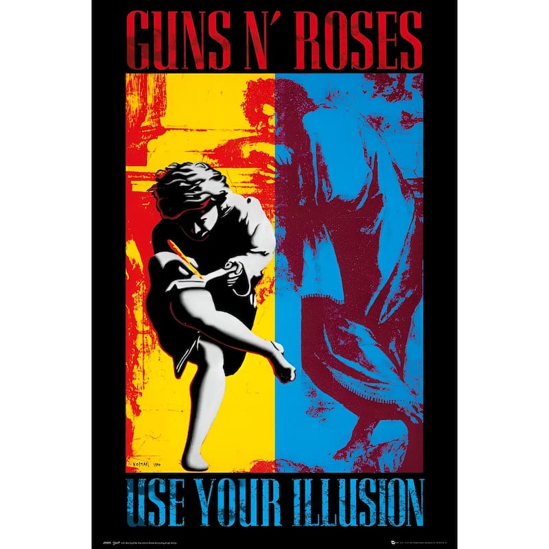 Guns n Roses - Use Your Illusion Art Poster - 24 x 36 Inch