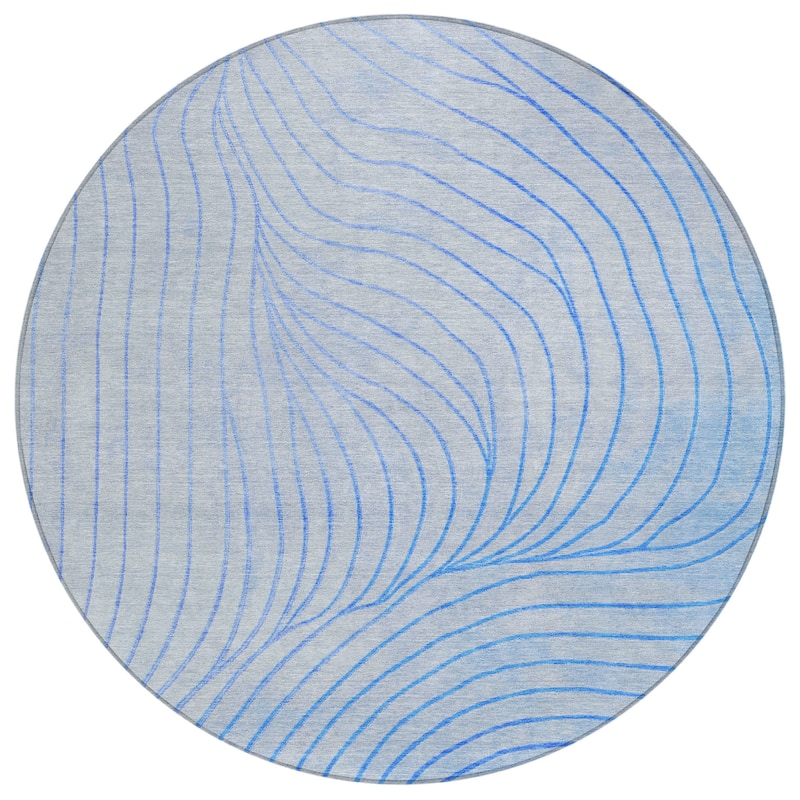 HomeRoots Abstract Transitional Rectangle Outdoor Rug