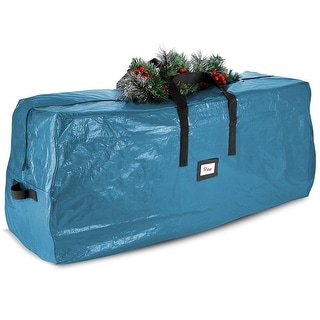 StorageBud Waterproof Christmas Tree Storage Bag for Holiday - Artificial Christmas Tree Box with Handles & Sleek Dual Zipper