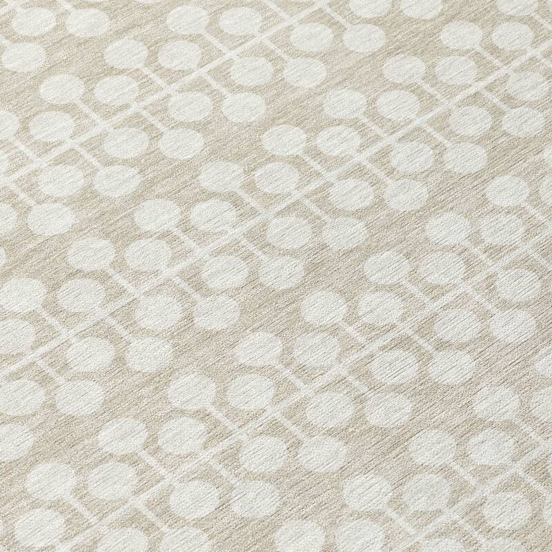 Machine Washable Indoor/ Outdoor Modern Ailey Chantille Rug