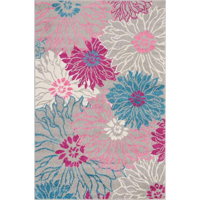 Nourison Passion Abstract Modern Floral Area Rug